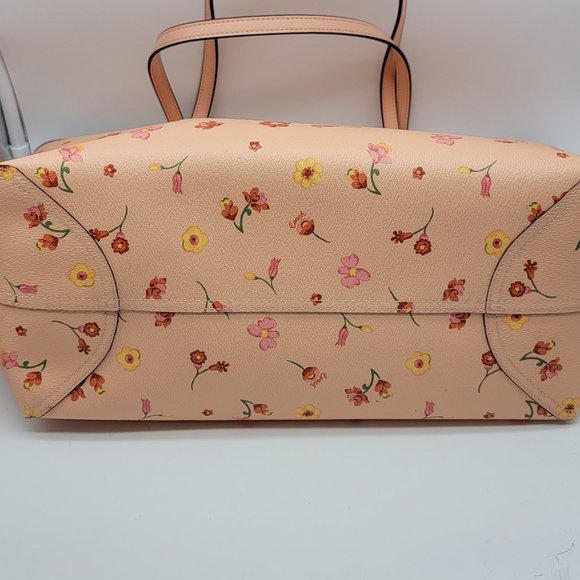 Coach Mystical Floral Print City Tote C8743 Faded Blush Multi - Picture 5 of 8